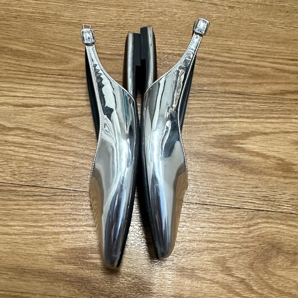 NOT FOR SALE: Madden girl flat silver sling back sandals - Picture 8 of 11